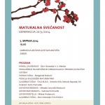 Program maturalne svečanosti